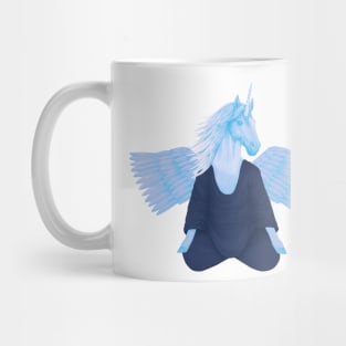 meditating pegasus 3 Mug